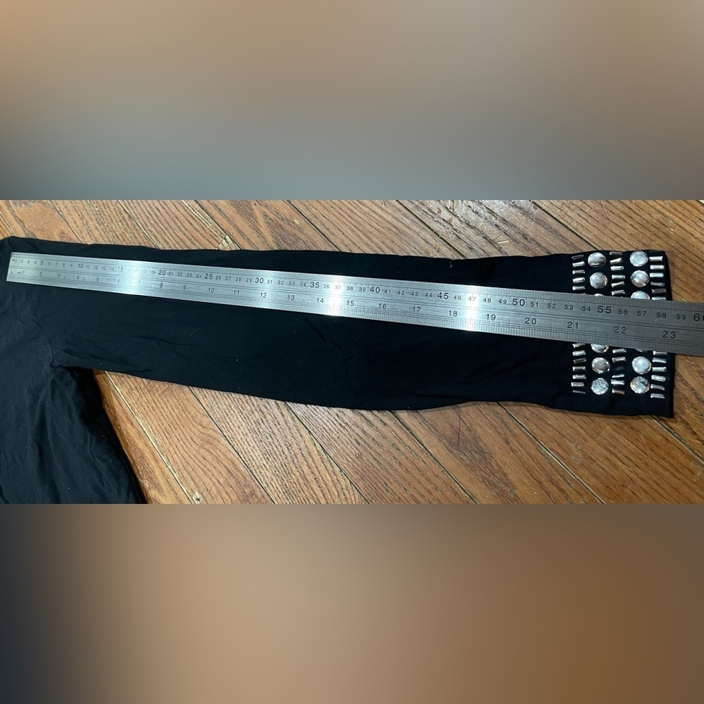 Black Embellished Top with Silver Accents - Picture 6 of 16